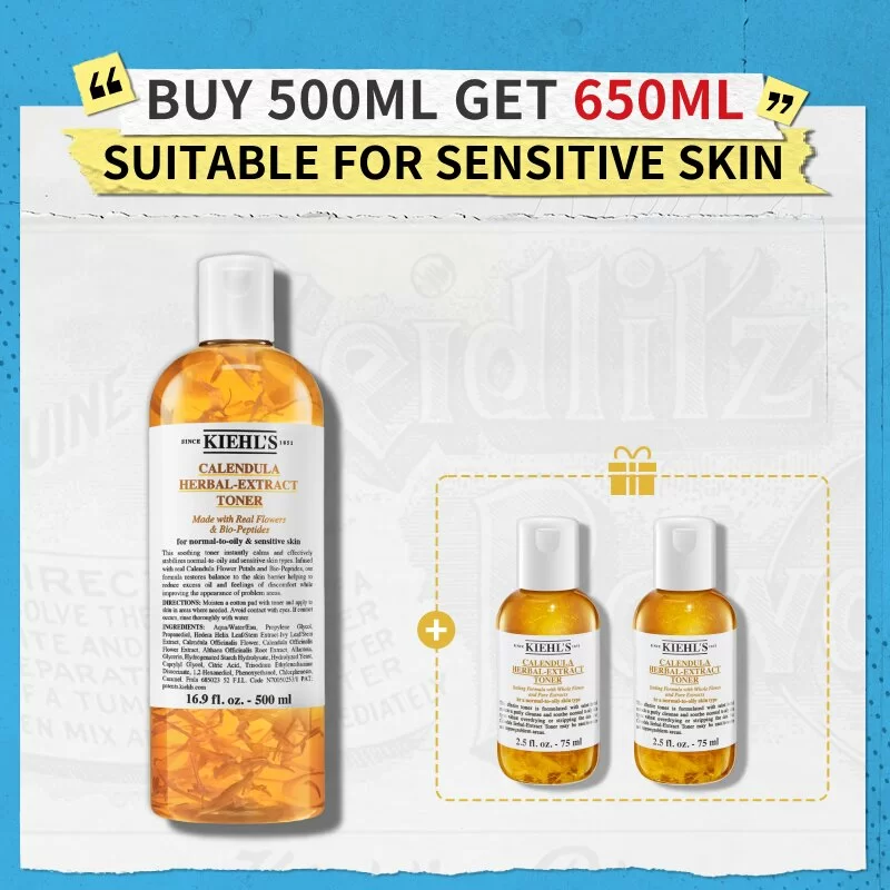 Calendula Herbal Extract Alcohol-Free Toner Set