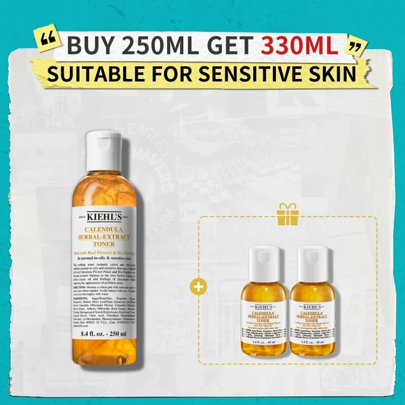 Calendula Herbal-Extract Alcohol-Free Toner Set