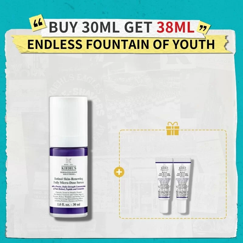 Retinol Skin-Renewing Daily Micro-Dose Serum 50ml Set | Kiehl's HK
