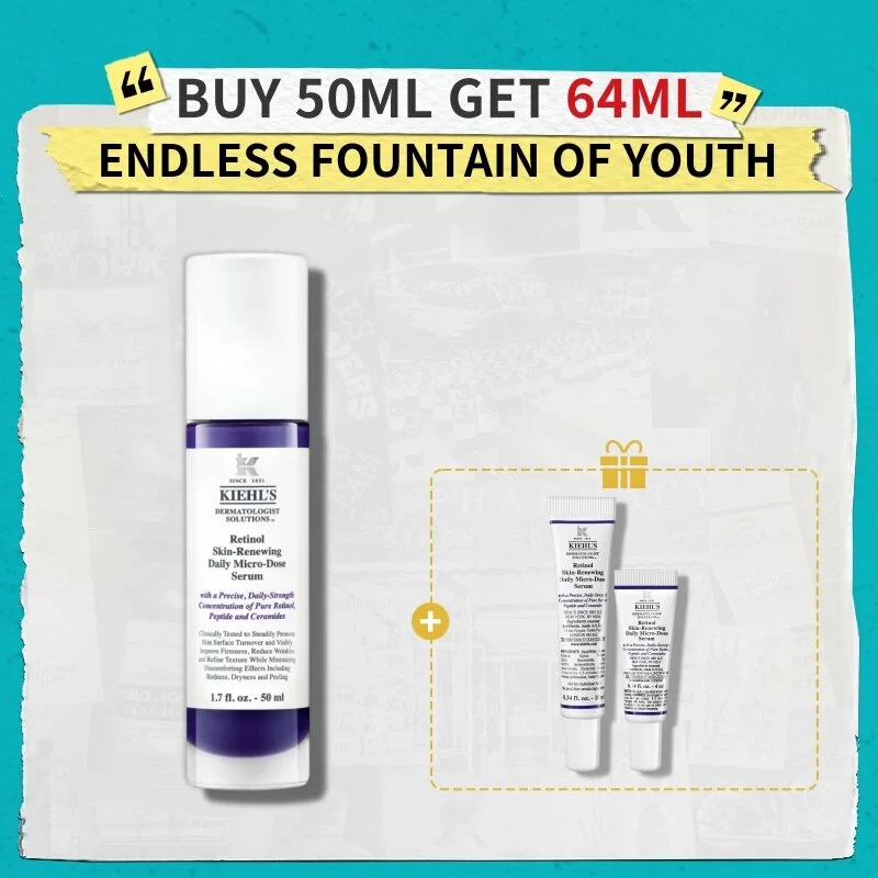 Retinol Skin-Renewing Daily Micro-Dose Serum 50ml Set | Kiehl's HK