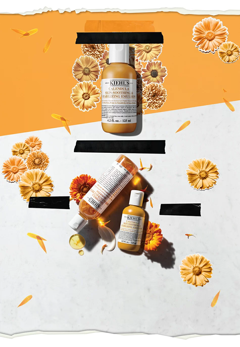 Kiehl’s Calendula Herbal-Extract Alcohol-Free with alcohol-free formula to hydrate and soothe skin