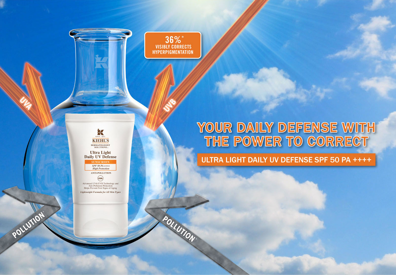 Dermatologist Solutions Ultra Light Daily UV Defense SPF50 PA++++ - Daily defense from UV