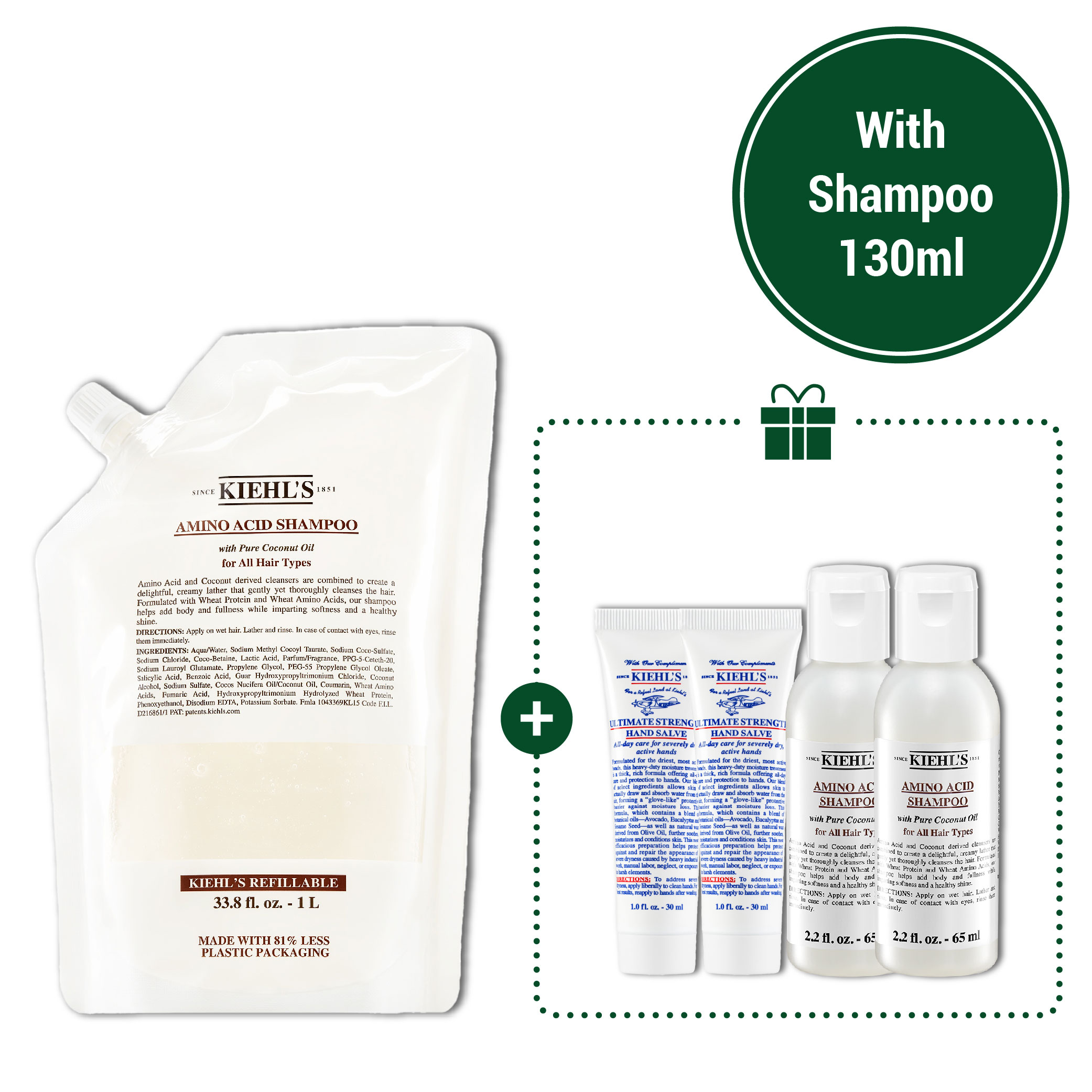 Amino Acid Shampoo Refill Set